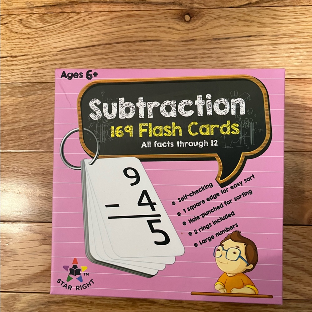 Kids Subtraction flashcards